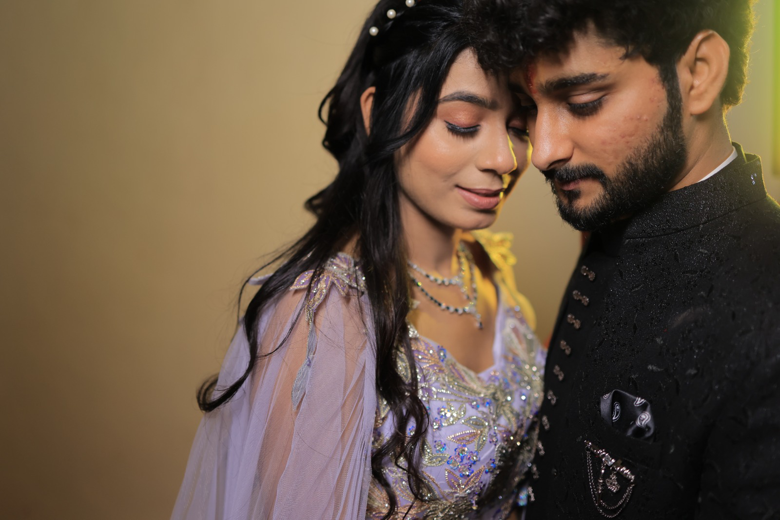 Soft close-up portrait of a couple